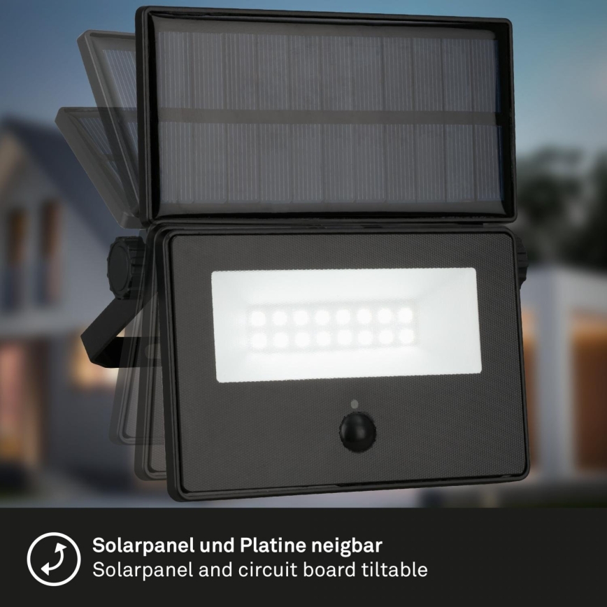 Brilo - LED päikesereflektor anduriga LED/5W/5,5V IP54 1200 mAh