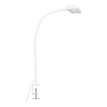 Brilo - LED Paindlik laualamp klambriga TRASNA LED/7,5W/230V valge