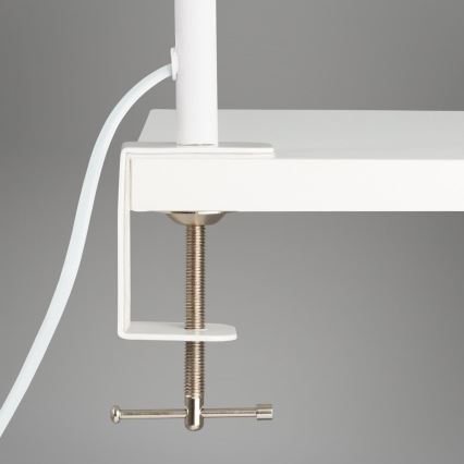 Brilo - LED Paindlik laualamp klambriga TRASNA LED/7,5W/230V valge