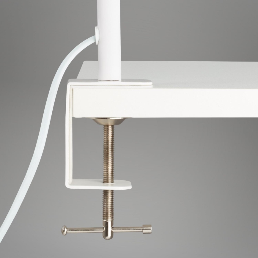 Brilo - LED Paindlik laualamp klambriga TRASNA LED/7,5W/230V valge