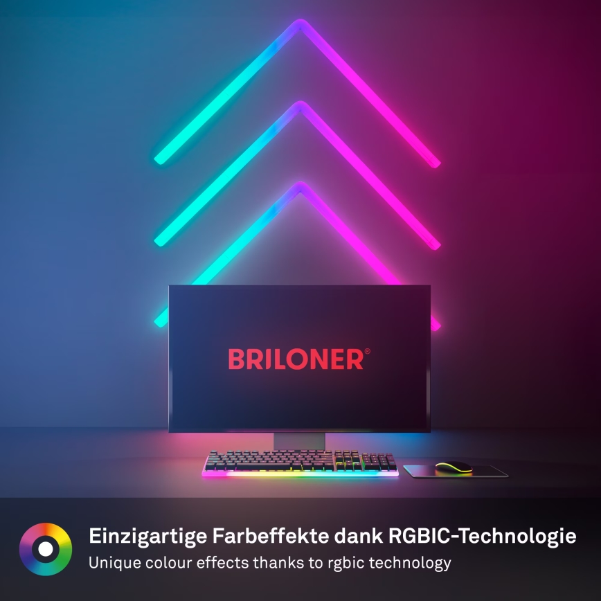 Brilo - LED RGBIC Hämardatav valgusti siin Smart LED/24W/230V Wi-Fi Tuya