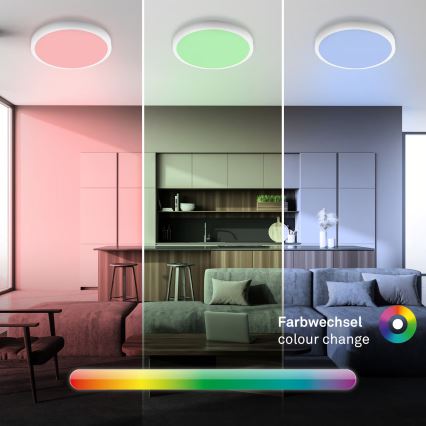 Brilo - LED RGBW hämardatav laelamp LED/20W/230V 2200-6500K Tuya Wi-Fi läbimõõt 27 cm