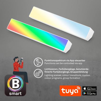 Brilo - LED RGBW Hämardatav laualamp LED/9W/230V 3000-6500K Wi-Fi Tuya + kaugjuhtimispult