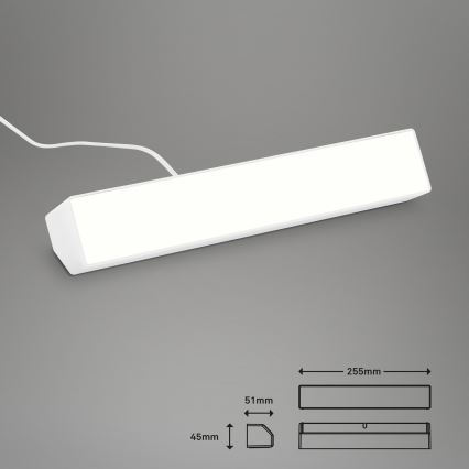 Brilo - LED RGBW Hämardatav laualamp LED/9W/230V 3000-6500K Wi-Fi Tuya + kaugjuhtimispult