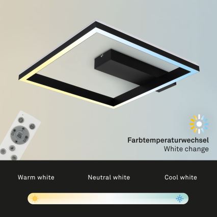 Brilo - LED RGBW Hämardatav pinnale kinnitatav lühter FRAME LED/18W/230V 2700-6500K + kaugjuhtimispult