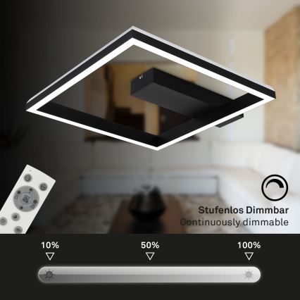 Brilo - LED RGBW Hämardatav pinnale kinnitatav lühter FRAME LED/18W/230V 2700-6500K + kaugjuhtimispult