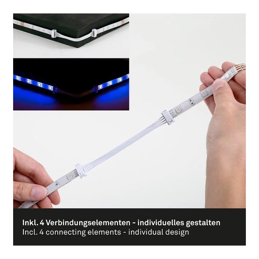 Brilo - LED RGBW Hämardatav valgusriba 6,5m LED/22W/230V + kaugjuhtimispult