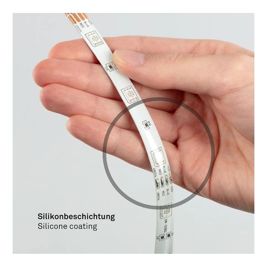 Brilo - LED RGBW Hämardatav valgusriba 6,5m LED/22W/230V + kaugjuhtimispult