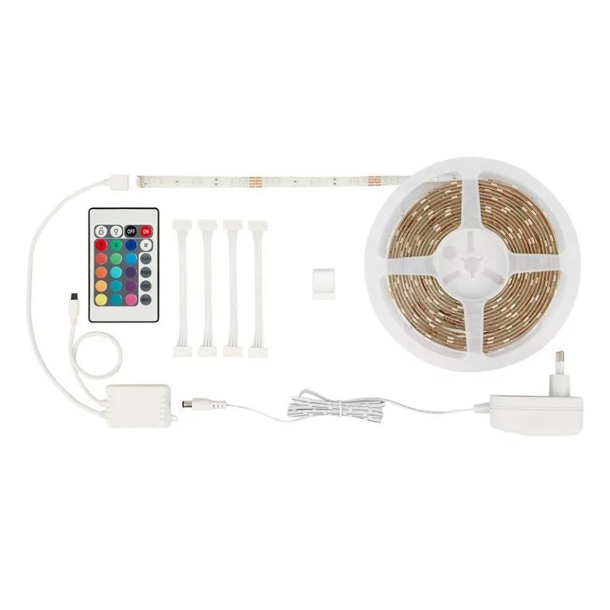 Brilo - LED RGBW Hämardatav valgusriba 6,5m LED/22W/230V + kaugjuhtimispult