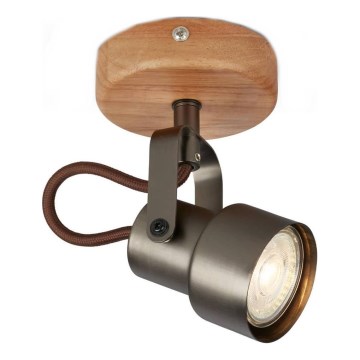 Brilo - LED suunavalgusti TAHUN 1xGU10/5W/230V 3000K pruun