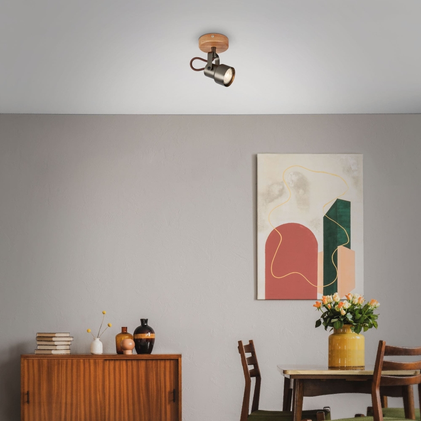 Brilo - LED suunavalgusti TAHUN 1xGU10/5W/230V 3000K pruun