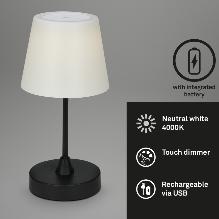 Brilo - LED Väli Hämardatav laetav lamp LED/3W/5V IP44 2000 mAh