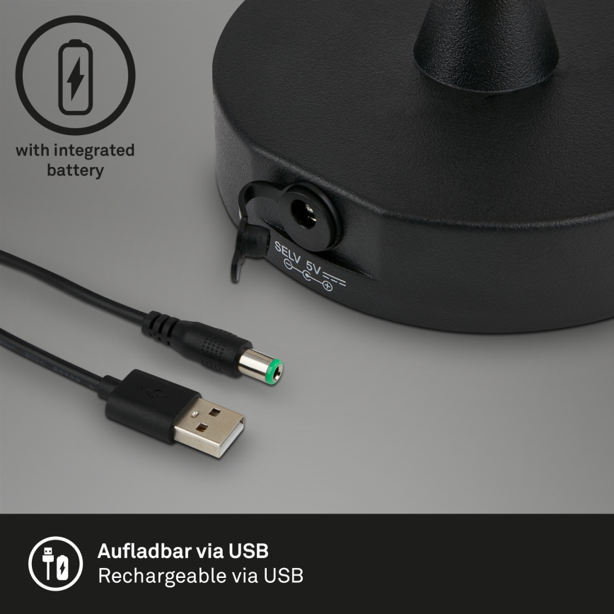 Brilo - LED Väli Hämardatav laetav lamp LED/3W/5V IP44 2000 mAh