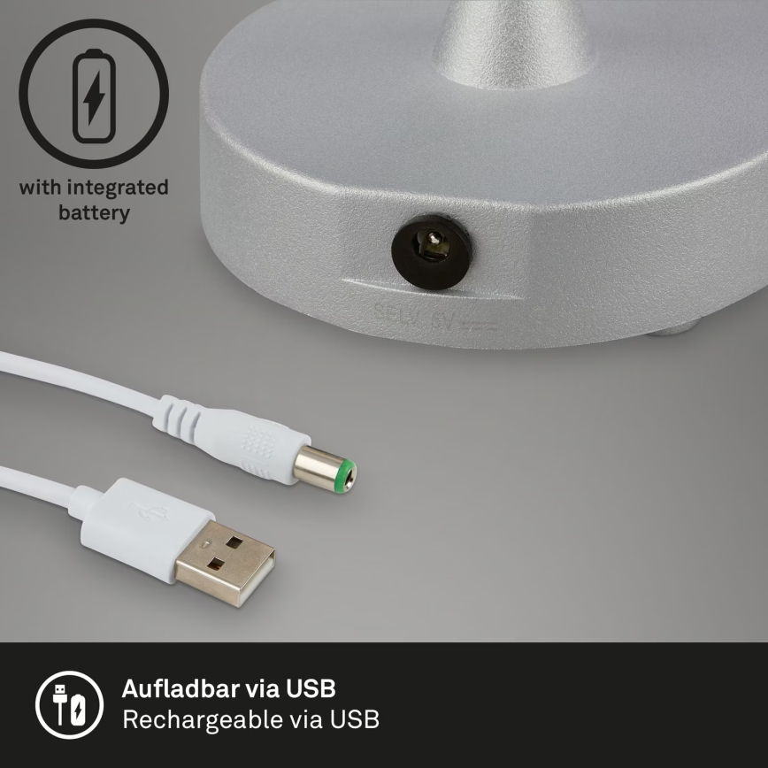 Brilo - OLANA laetav LED-lauavalgusti, hämardatav, väliskasutuseks, 3W/5V, IP44