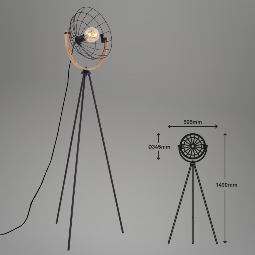 Brilo - Põrandalamp MESH 1xE27/40W/230V