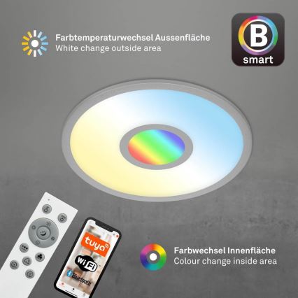 Brilo - RGB LED Hämardatav laevalgusti CENTRO LED/24W/230V 2700-6500K Wi-Fi Tuya + kaugjuhtimispult