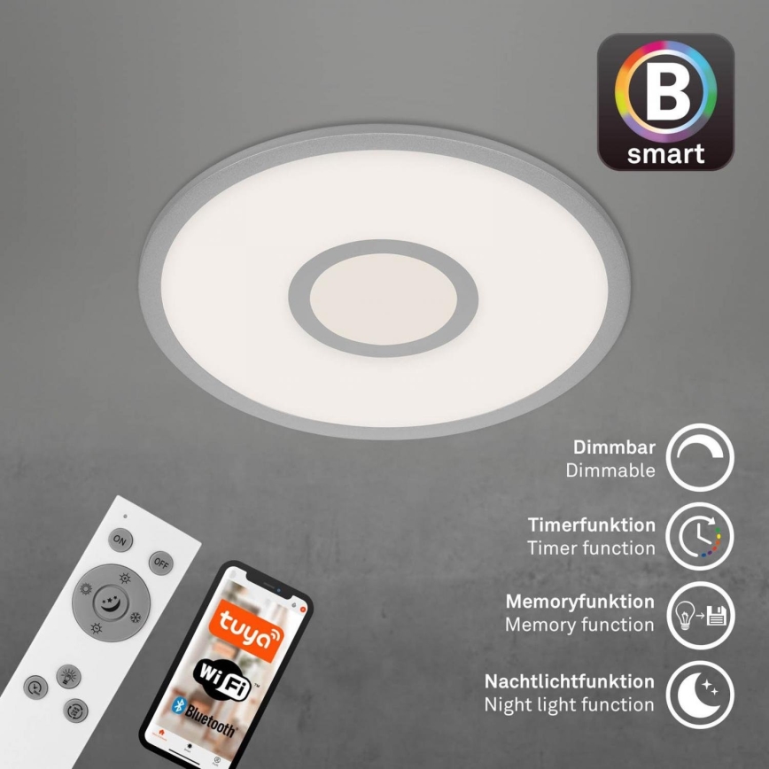 Brilo - RGB LED Hämardatav laevalgusti CENTRO LED/24W/230V 2700-6500K Wi-Fi Tuya + kaugjuhtimispult
