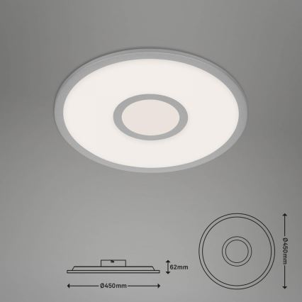 Brilo - RGB LED Hämardatav laevalgusti CENTRO LED/24W/230V 2700-6500K Wi-Fi Tuya + kaugjuhtimispult