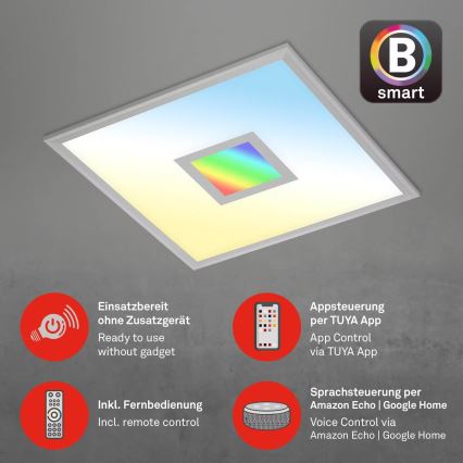 Brilo - RGB LED Hämardatav laevalgusti CENTRO LED/24W/230V 2700-6500K Wi-Fi Tuya + kaugjuhtimispult