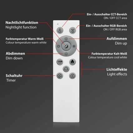 Brilo - RGB LED Hämardatav laevalgusti CENTRO LED/24W/230V 2700-6500K Wi-Fi Tuya + kaugjuhtimispult
