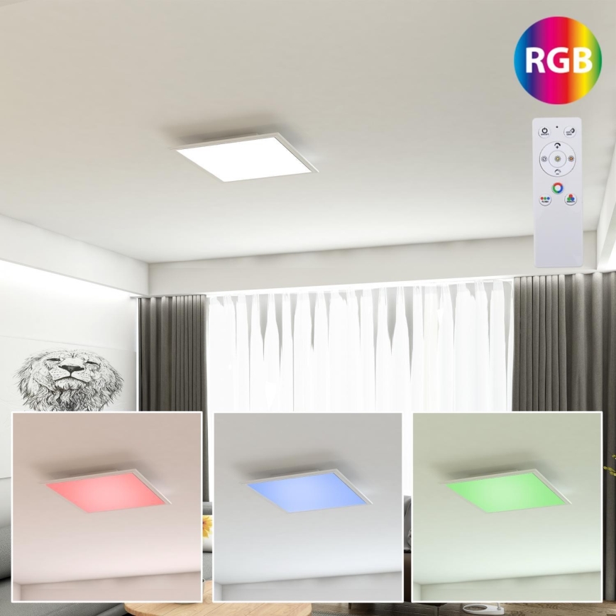 Brilo - RGB LED Hämardatav laevalgusti COLOUR LED/15W/230V 3000-6500K + kaugjuhtimispult