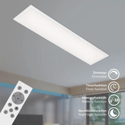 Brilo - RGBW Hämardatav laevalgusti SLIM LED/24W/230V 3000-6500K 100x25 cm + kaugjuhtimispult