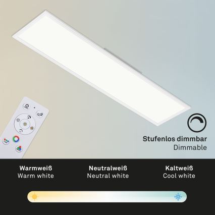 Brilo - RGBW Hämardatav laevalgusti SLIM LED/40W/230V 3000-6500K + kaugjuhtimispult