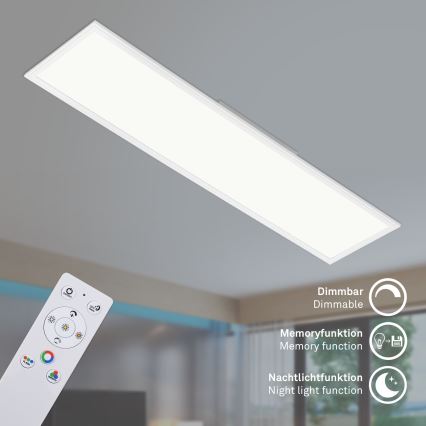 Brilo - RGBW Hämardatav laevalgusti SLIM LED/40W/230V 3000-6500K + kaugjuhtimispult