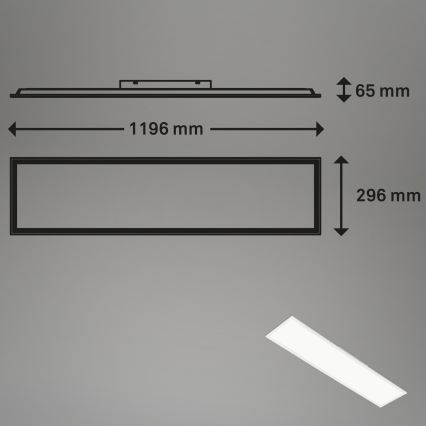 Brilo - RGBW Hämardatav laevalgusti SLIM LED/40W/230V 3000-6500K + kaugjuhtimispult