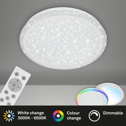 Brilo - RGBW Hämardatav laevalgusti STARRY SKY LED/24W/230V 3000-6500K + kaugjuhtimispult