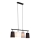 Brilo - rippvalgusti trossil 4xE27/40W/230V must/hall/valge