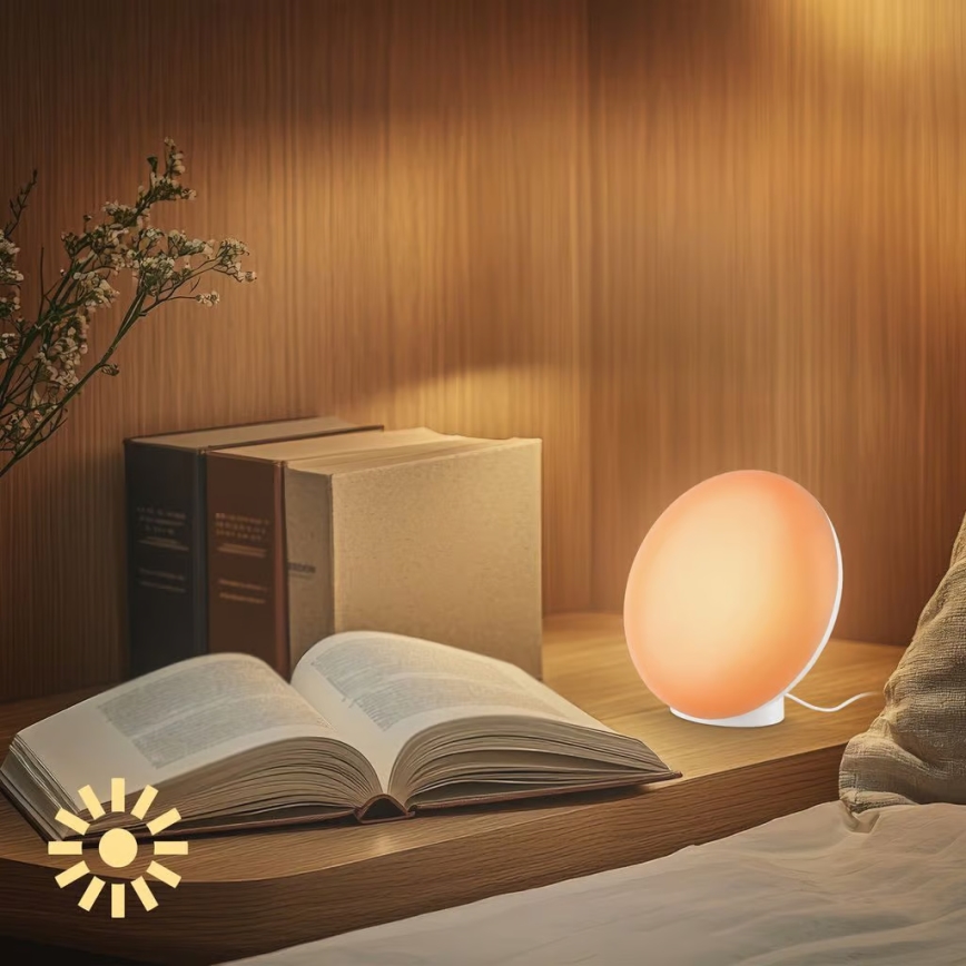 Brilo - LED RGBIC hämardatav laualamp TARA LED/6W/230V 3000-6500K valge + kaugjuhtimispult