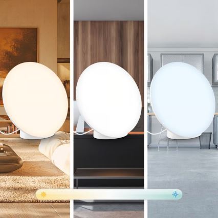 Brilo - LED RGBIC hämardatav laualamp TARA LED/6W/230V 3000-6500K valge + kaugjuhtimispult