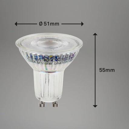 Briloner 0548-003 - KOMPLEKT 10x LED Pirn GU10/3,5W/230V 3000K