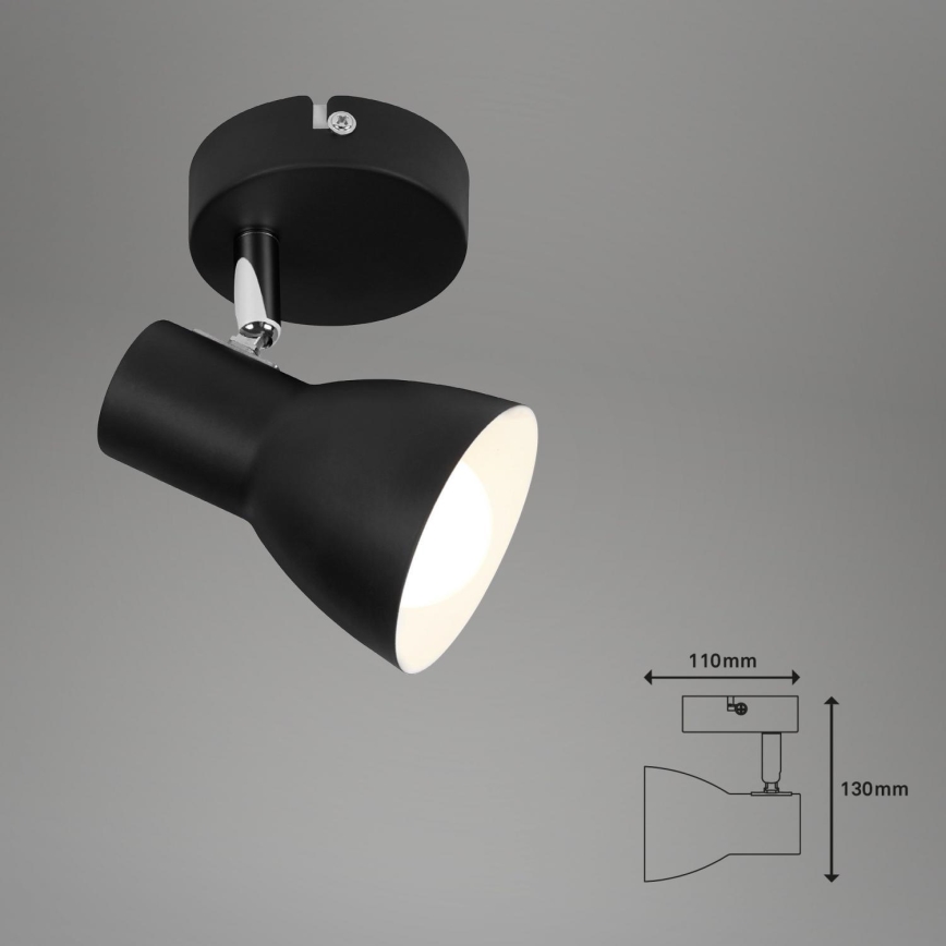 Briloner 10698889 - Kohtvalgusti seinale 1xE14/25W/230V must