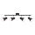 Briloner 10698890 - Kohtvalgusti 4xE14/25W/230V must