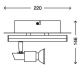 Briloner 2029-028 - LED Kohtvalgusti REN 1xGU10/3W/230V + LED/4W