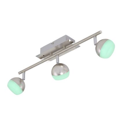 Briloner 2040-032 - LED RGB Hämardatav kohtvalgusti 3xLED/3,3W/230V + kaugjuhtimispult