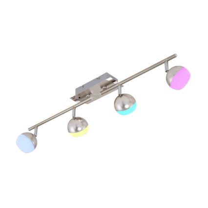 Briloner 2040-042 - LED RGB Hämardatav kohtvalgusti BAFFLE 4xLED/3,3W/230V + kaugjuhtimispult