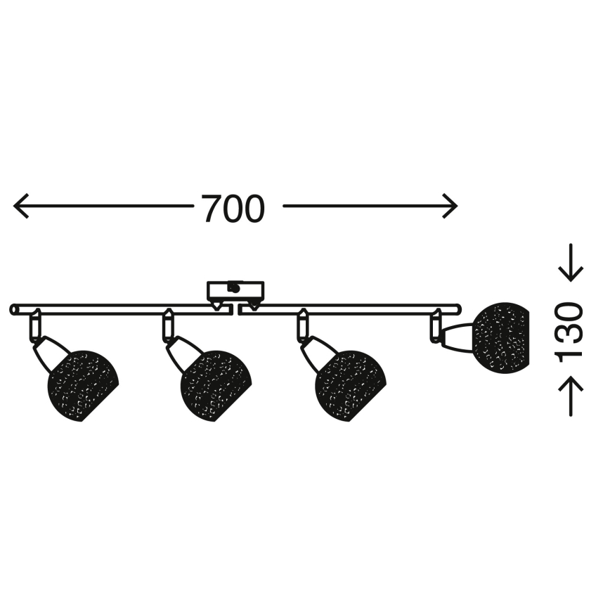 Briloner 2046-042 - Kohtvalgusti VIOLA 4xE14/40W/230V