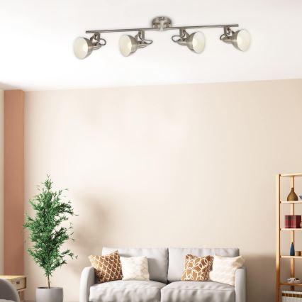 Briloner 2049-042 - Suunavalgusti 4xE14/40W/230V hõbedane