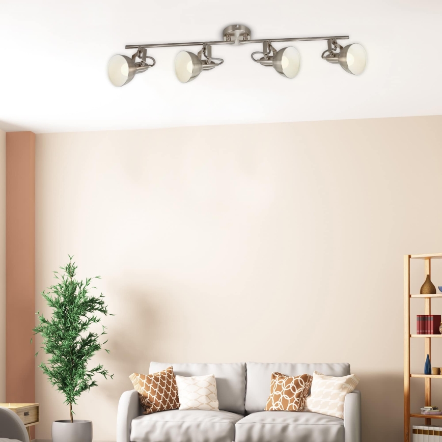 Briloner 2049-042 - Suunavalgusti 4xE14/40W/230V hõbedane