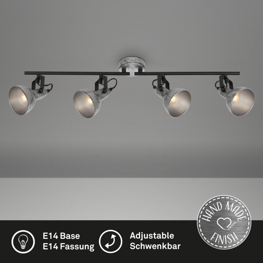 Briloner 2049-044 - Kohtvalgusti RETRO 4xE14/40W/230V hall