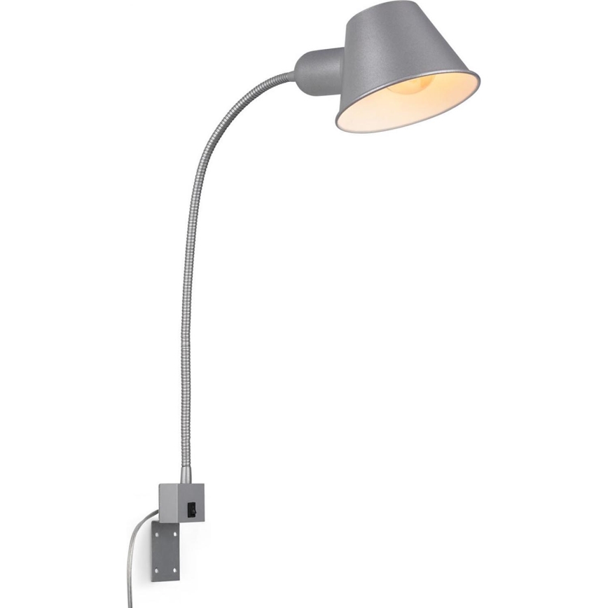 Briloner 2079-014 - Paindlik seinalamp 1xE27/10W/230V hõbedane
