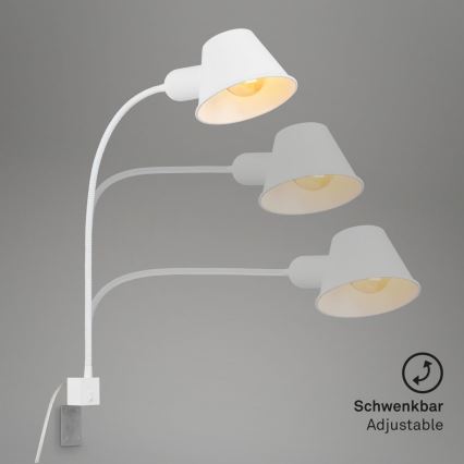Briloner 2079-016 - Paindlik seinalamp 1xE27/10W/230V valge