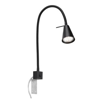 Briloner 2080-015 - LED painduv seinavalgusti COMFORT LIGHT 1xGU10/5W/230V must