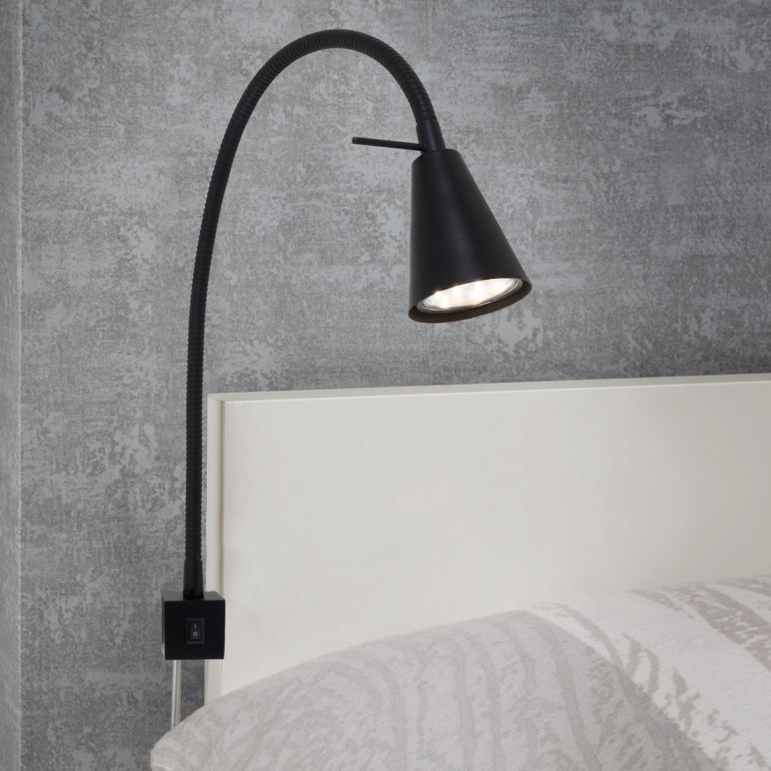 Briloner 2080-015 - LED Seinavalgusti COMFORT LIGHT 1xGU10/5W/230V must