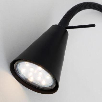 Briloner 2080-015 - LED Seinavalgusti COMFORT LIGHT 1xGU10/5W/230V must