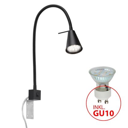 Briloner 2080-015 - LED Seinavalgusti COMFORT LIGHT 1xGU10/5W/230V must