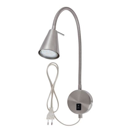 Briloner 2082-012 - LED Seinavalgusti COMFORT LIGHT 1xGU10/5W/230V matt kroom